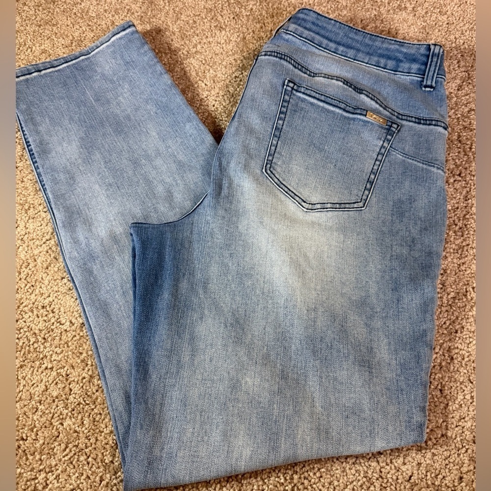 Chico's Denim Straight Leg Jeans - Light Blue